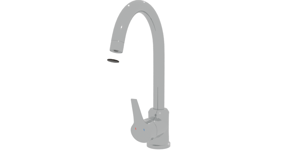 Stylish Modern Faucet 3D Model - Professional 3D Model Render 12