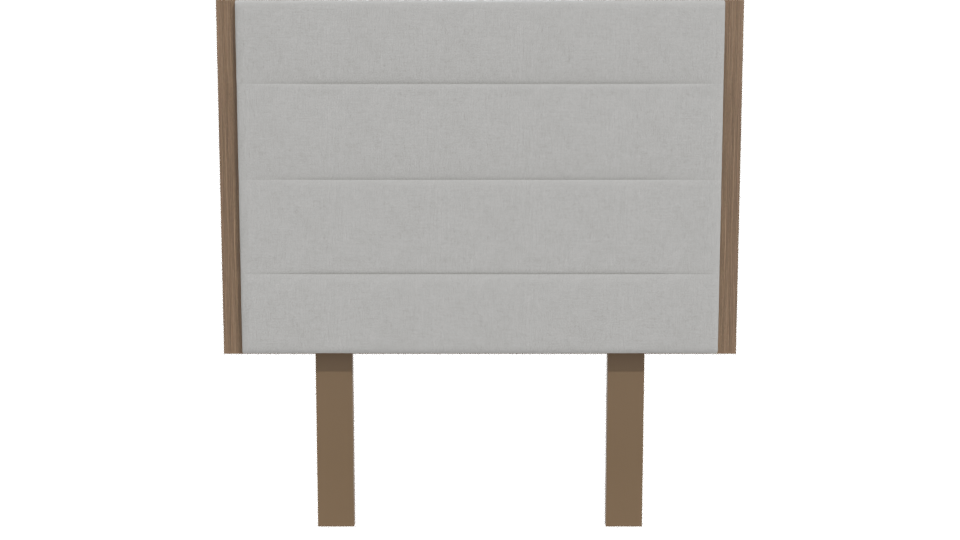 Budapest Gray Headboard 3D Model - Professional 3D Model Render 11