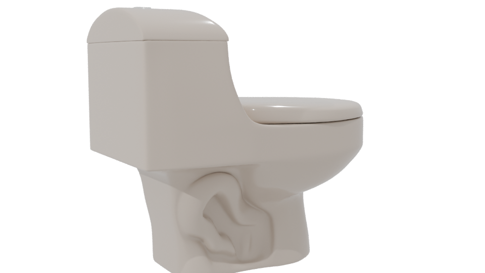 WC One Piece Montecarlo 6 Liters 3D - Professional 3D Model Render 7