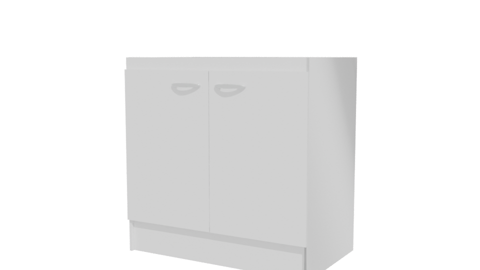 Stylish Utility Sink Cabinet Model - Professional 3D Model Render 12