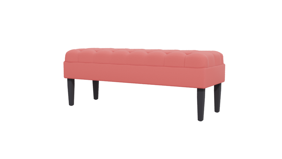 Stylish Upholstered Bench Model 3D - Professional 3D Model Render 12
