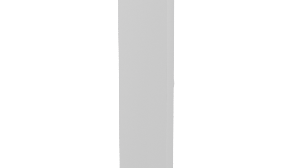 Minimalist White Storage Cabinet 3D - Professional 3D Model Render 8