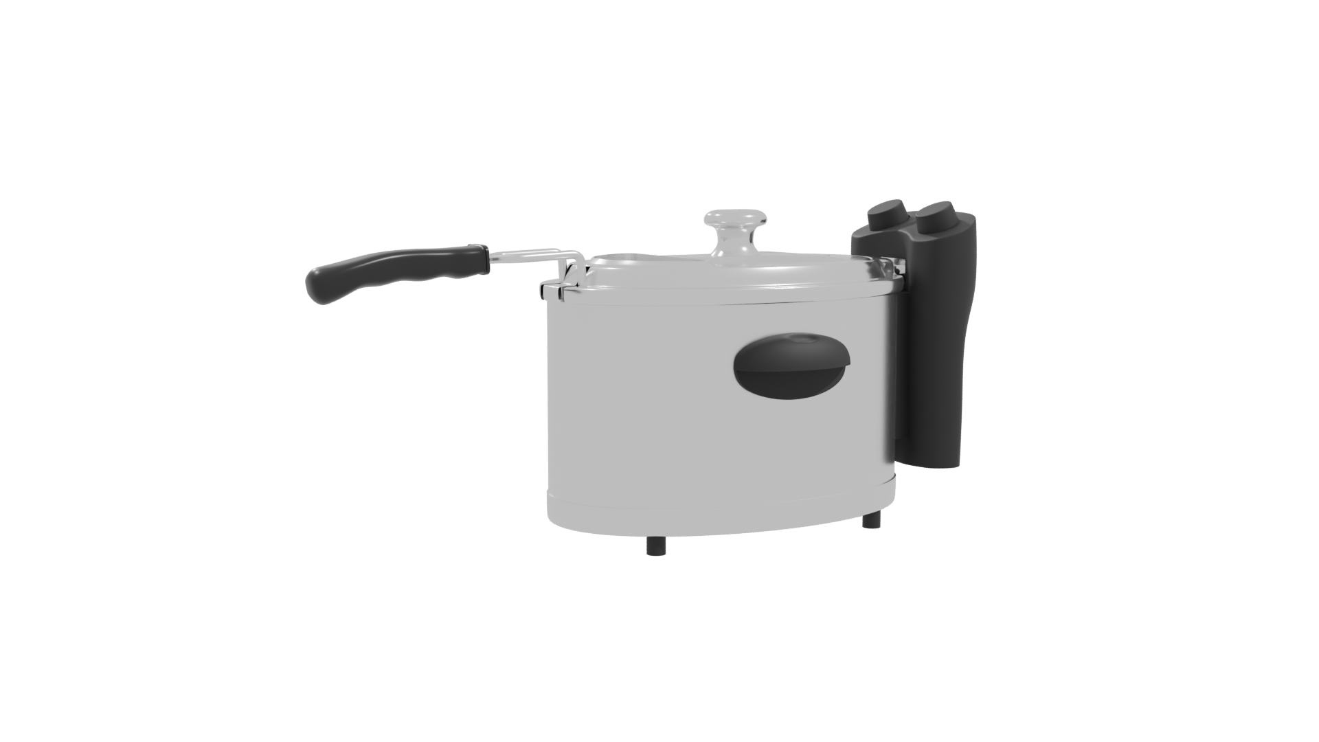 Stylish Electric Cooking Pot Model - Professional 3D Model Render 10