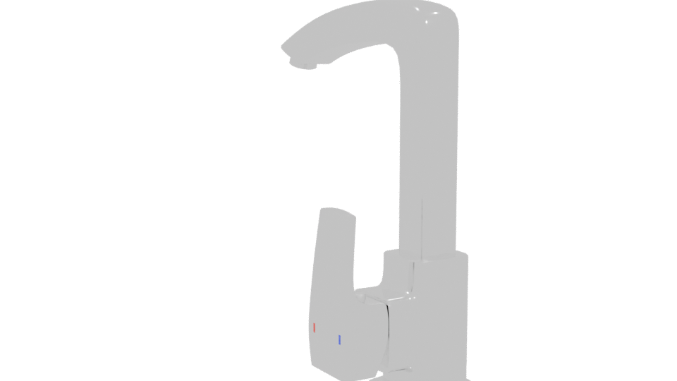 Sleek Modern Faucet Model 3D - Professional 3D Model Render 4