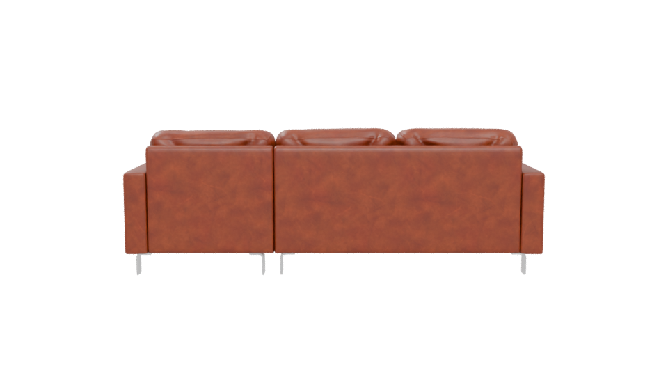 Stylish Leather Sectional Sofa 3D - Professional 3D Model Render 5