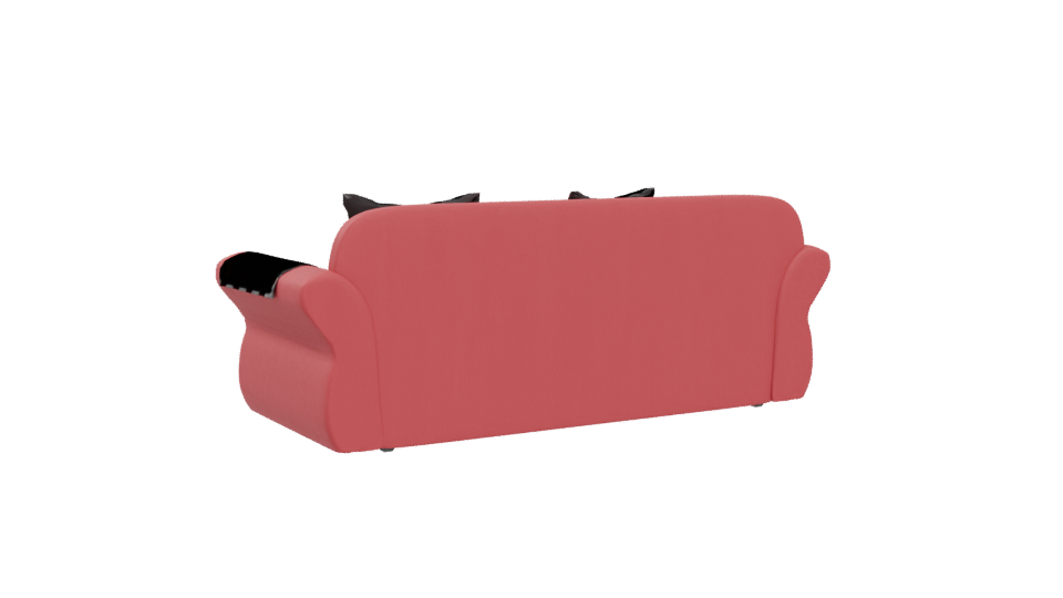 Stylish Vintage Sofa Model 3D - Professional 3D Model Render 4