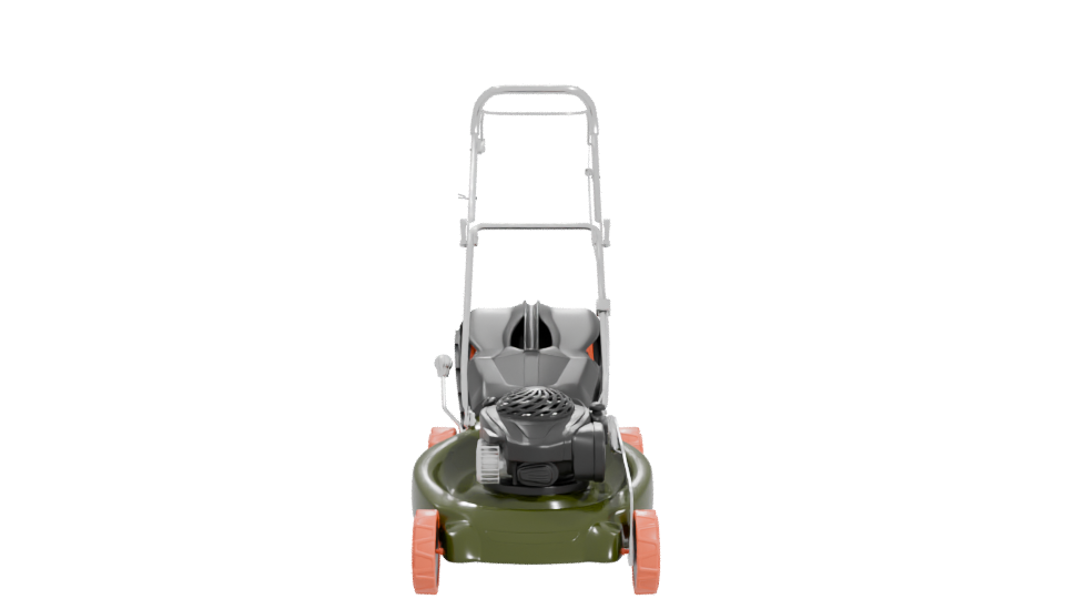 Realistic Lawn Mower 3D Model - Professional 3D Model Render 11