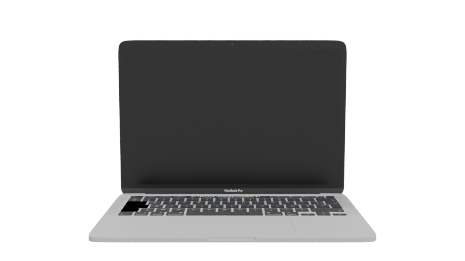 Sleek Modern Laptop 3D Model - Professional 3D Model Render 11