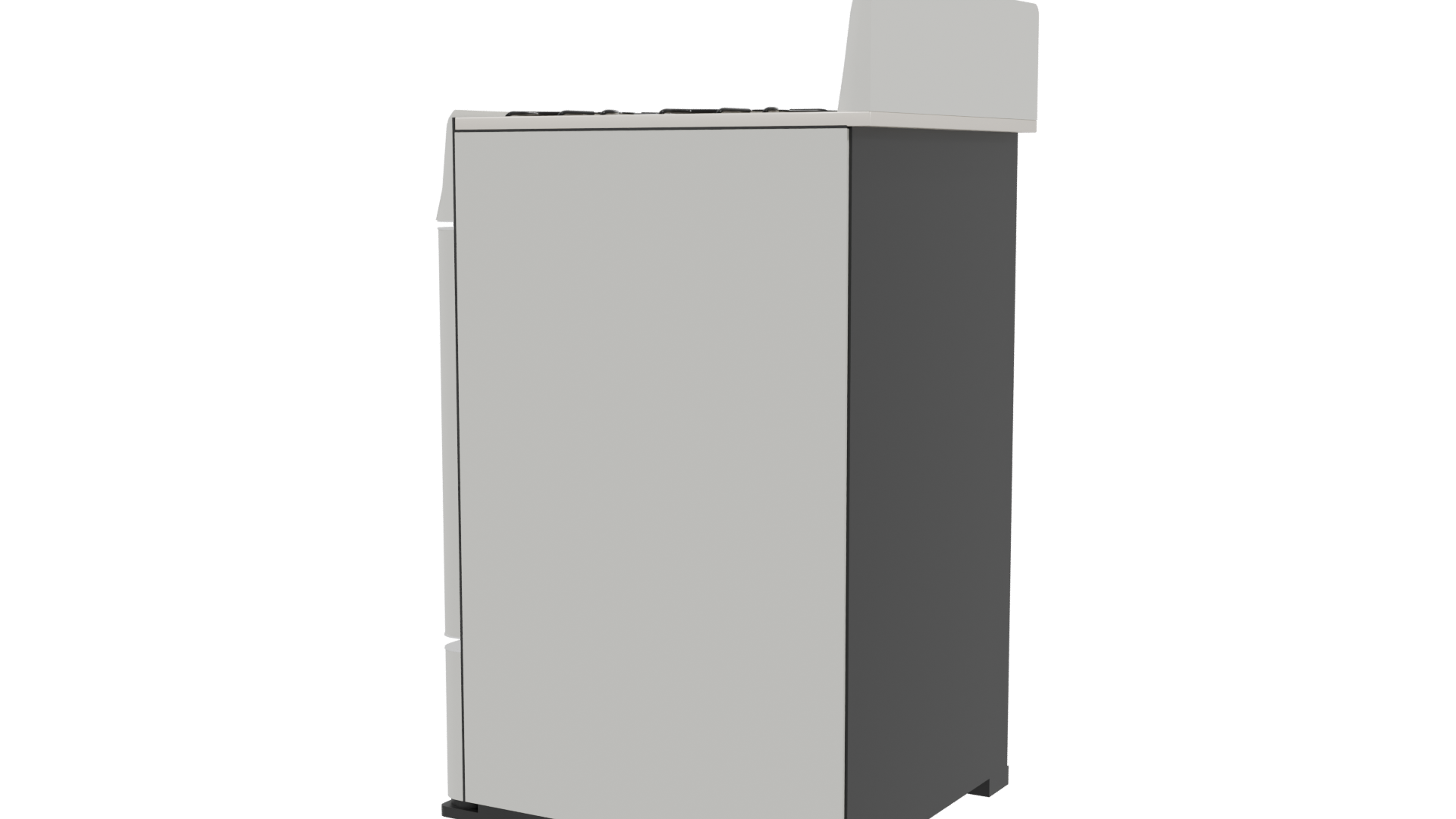 Stylish Gas Range Cooker 3D - Professional 3D Model Render 3