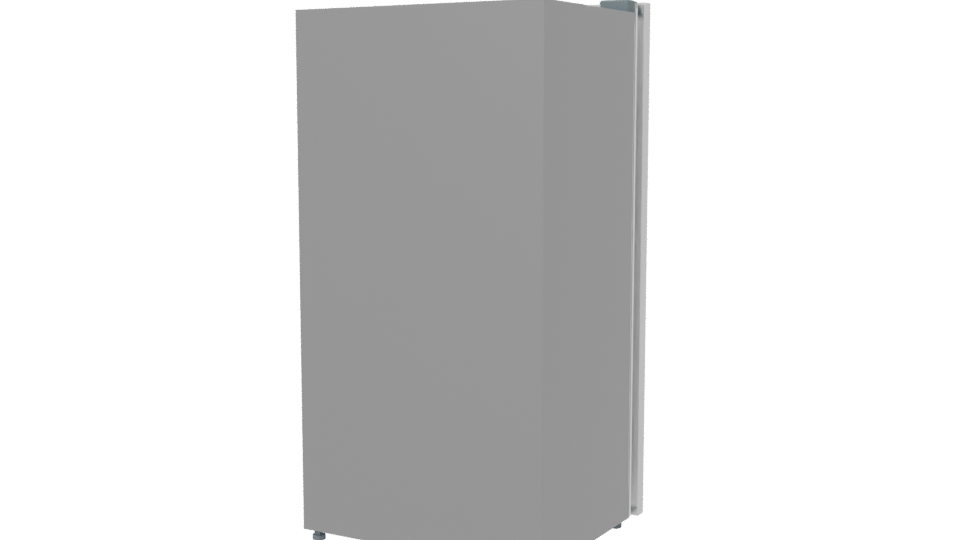 Sleek Modern Stainless Steel Refrigerator 3D Model - Professional 3D Model Render 6