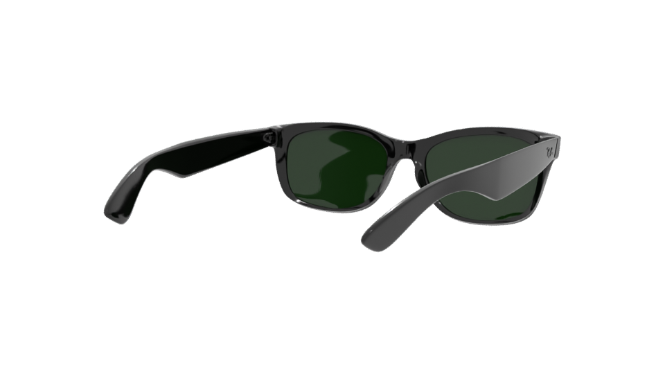 Stylish Black Sunglasses 3D Model - Professional 3D Model Render 6