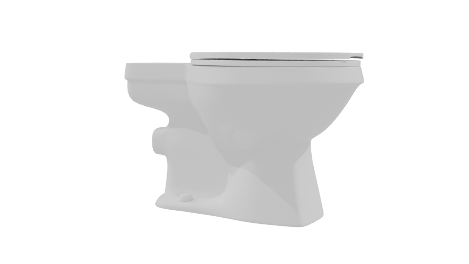 Minimalist Bathroom Toilet Model - Professional 3D Model Render 9