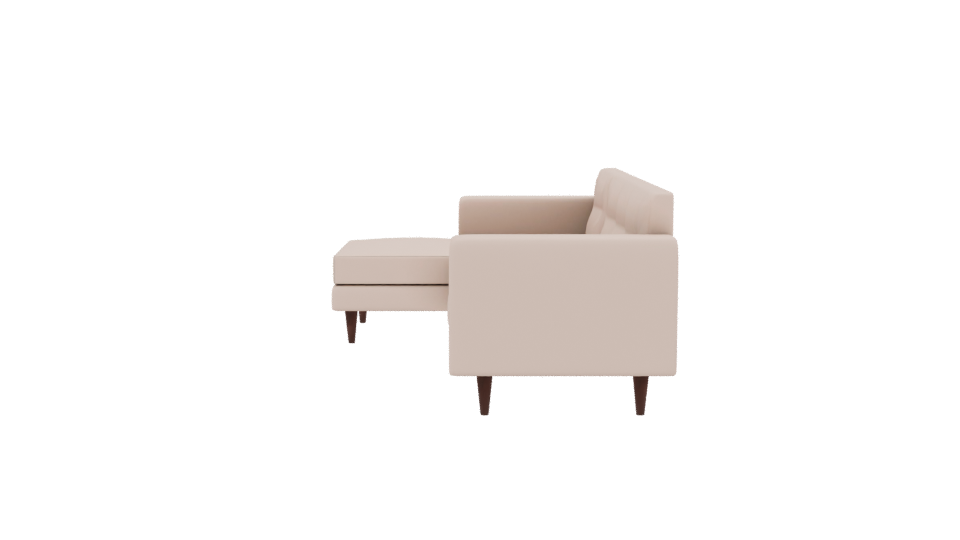 Contemporary L-Shaped Sofa 3D - Professional 3D Model Render 2