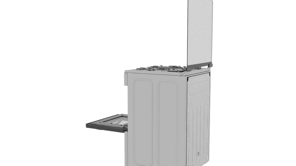 Realistic Gas Oven 3D Model - Professional 3D Model Render 3