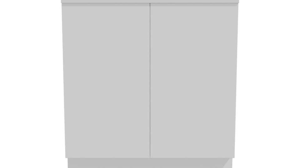 Stylish Minimalist Wooden Bar Counter 3D Model - Professional 3D Model Render 11