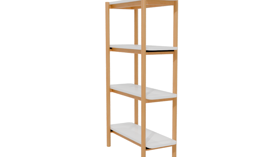 Modern Minimalist Shelf 3D Model - Professional 3D Model Render 13