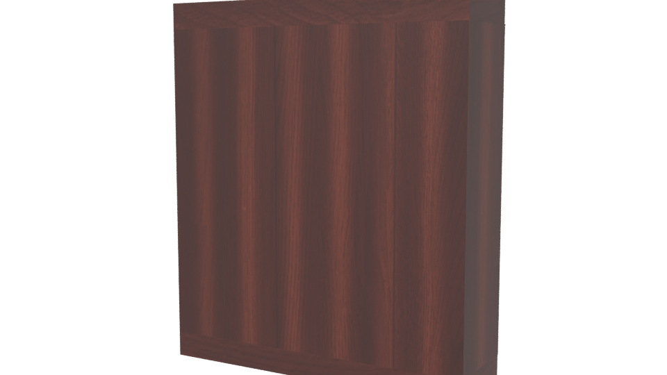 Stylish Wooden Wardrobe Model - Professional 3D Model Render 6