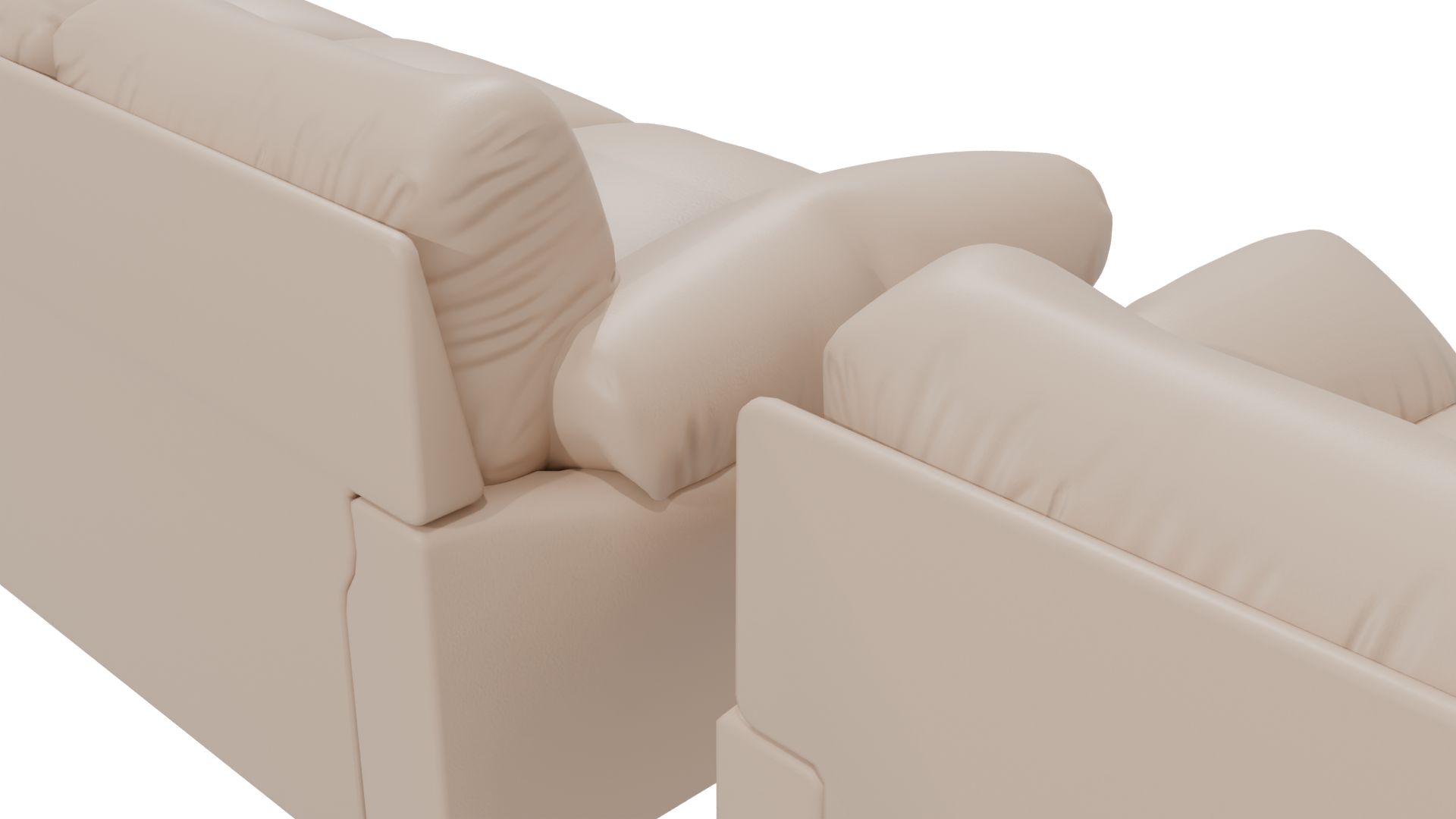 Contemporary Sofa Set 3D Model - Professional 3D Model Render 6