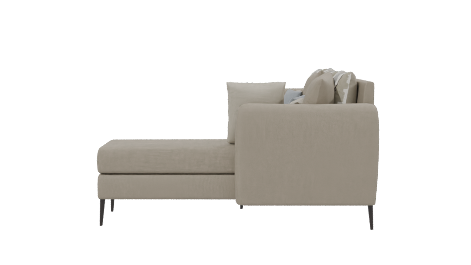 Stylish Sectional Sofa 3D Model - Professional 3D Model Render 2