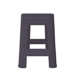 Stylish Plastic Stool 3D Model - 3D Model