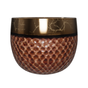 Elegant Metallic Honeycomb Vase 3D - 3D Model