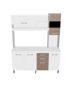 Stylish Kitchen Storage Unit 3D - 3D Model