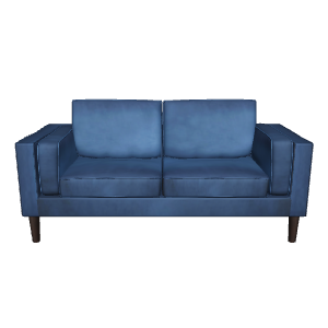 Stylish Modern Two-Seat Sofa - 3D Model