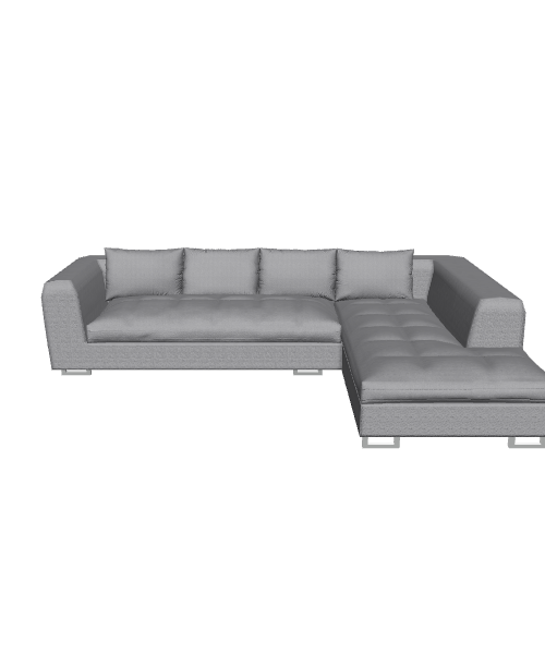 Modern Sectional Sofa 3D Model - 3D Model