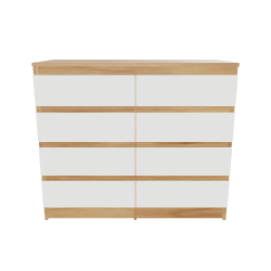 Stylish Wooden Storage Cabinet 3D - 3D Model