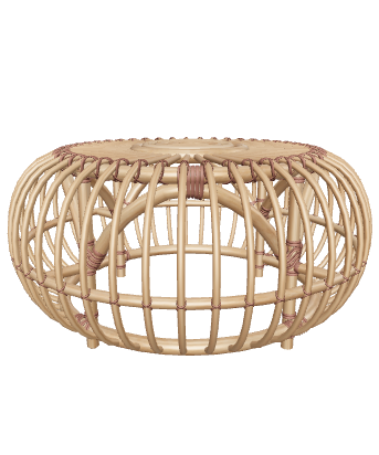 Stylish Rattan Coffee Table 3D - Furniture 3D Model
