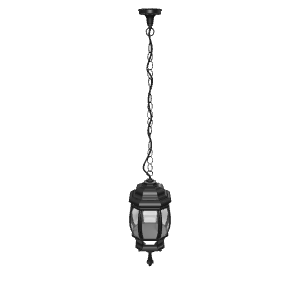 Elegant Hanging Lantern 3D Model - Exterior 3D Model