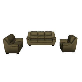 Cozy Modern Sofa Set 3D - 3D Model