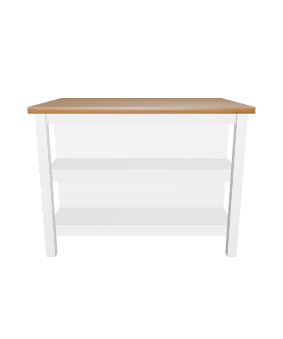 Isla Americana Dallas Blanca Table 3D - 3D Model