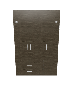 Stylish Wooden Storage Cabinet 3D - 3D Model