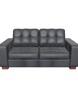 Stylish Modern Upholstered Sofa - 3D Model