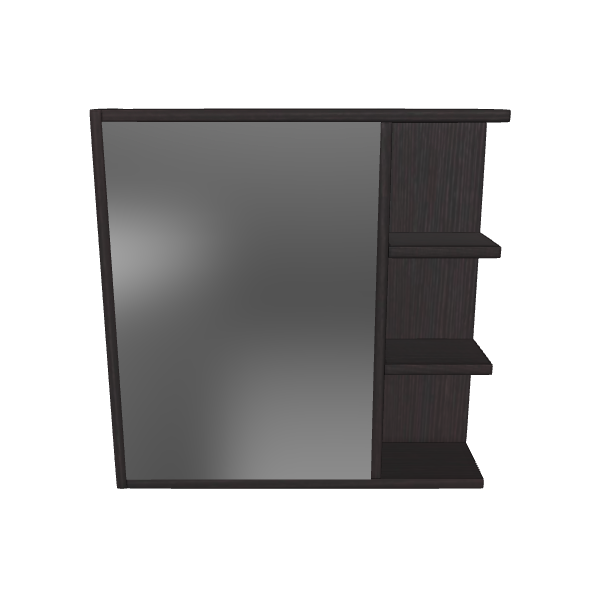 Modern Wall-Mounted Mirror Unit - 3D Model