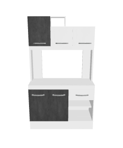 Stylish Modular Kitchen Cabinet - 3D Model
