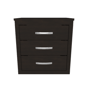 Buró Aria Chocolate 3D Model - 3D Model