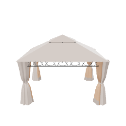 Stylish Outdoor Gazebo Model 3D - Exterior 3D Model