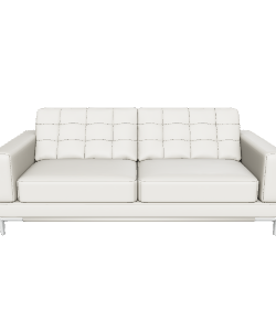 Contemporary White Sofa Model - 3D Model