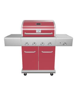 Stylish Gas Grill BBQ Model - 3D Model