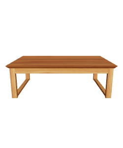 Stylish Wooden Coffee Table 3D - 3D Model