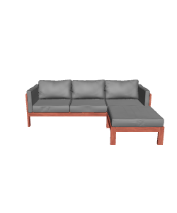 Stylish Outdoor Sectional Sofa 3D - Furniture 3D Model