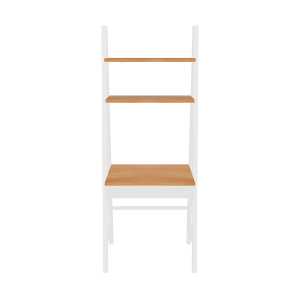Stylish Wooden Ladder Shelf 3D - Furniture 3D Model