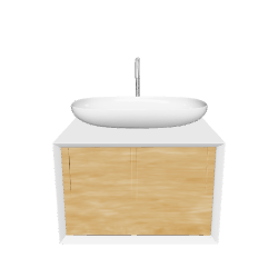 Minimalist Wooden Bathroom Sink - Premium 3D Model at $9
