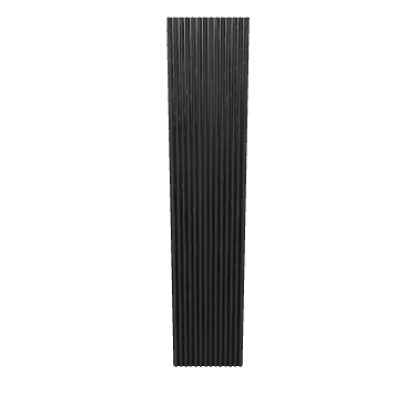 Stylized Vertical Striped Panel 3D - 3D Model