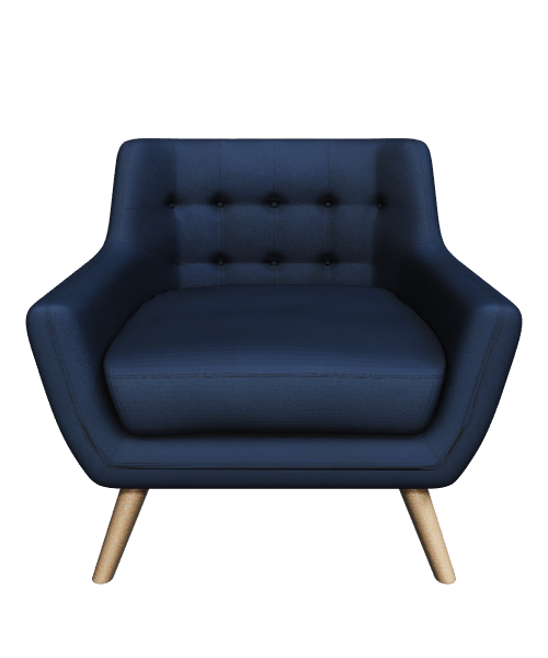 Stylish Modern Armchair 3D Model - Furniture 3D Model