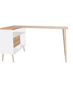 Stylish Modern Corner Desk 3D - Furniture 3D Model