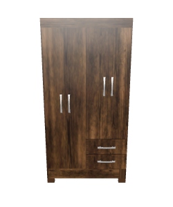 Stylish Wooden Storage Cabinet 3D - 3D Model