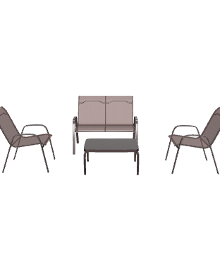 Outdoor Patio Seating Set 3D - 3D Model